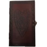 Handmade Leather Journal with embossed motive Three heart in One Heart - Outlet